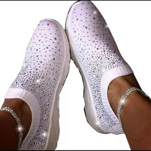 Crystal Flying Woven Sneakers